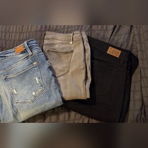 Lee, Judy Blue And 1822 Women's Jeans Trio - Black, Gray, Blue Bundle #20